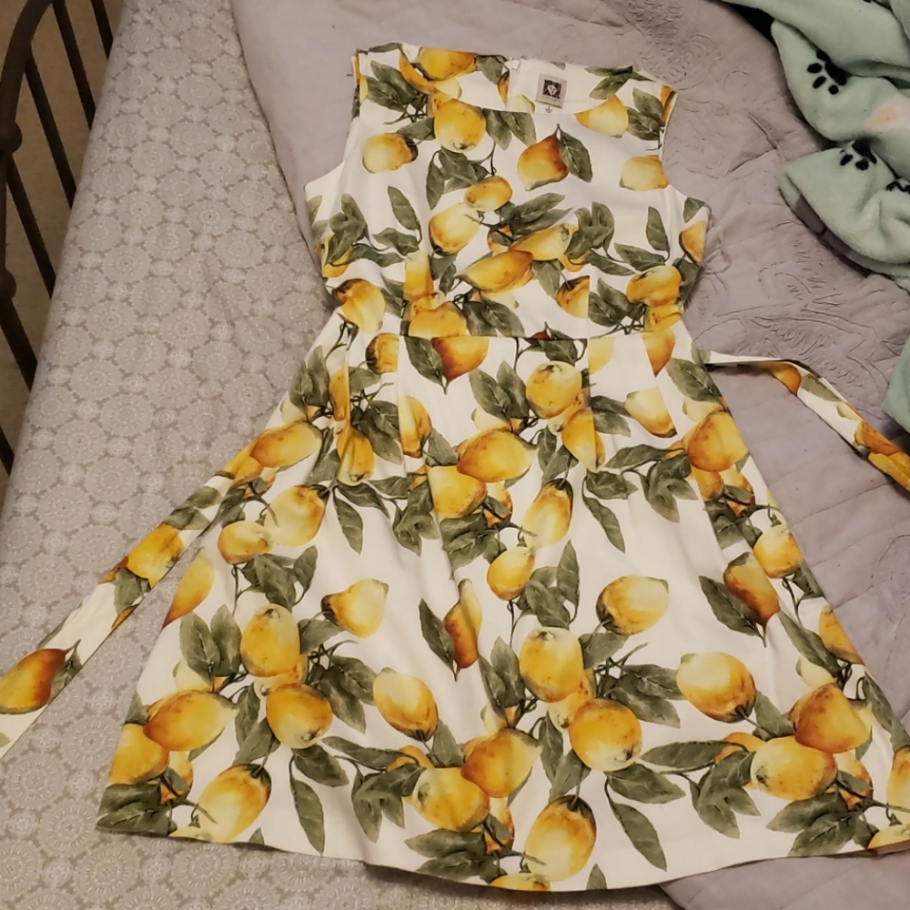 Anne Klein Lemon Dress